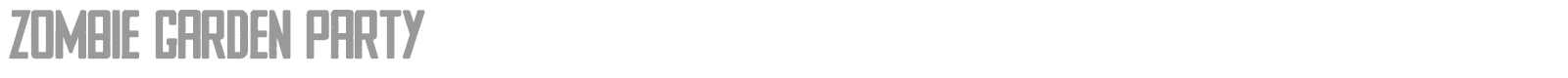 Zombie Garden Party font preview